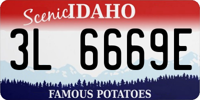 ID license plate 3L6669E