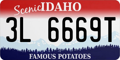 ID license plate 3L6669T