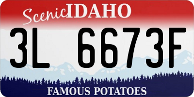 ID license plate 3L6673F