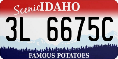 ID license plate 3L6675C