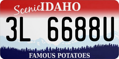 ID license plate 3L6688U