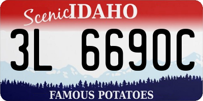 ID license plate 3L6690C