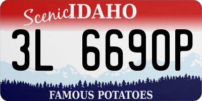 ID license plate 3L6690P