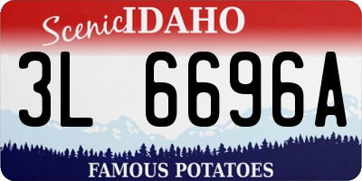 ID license plate 3L6696A