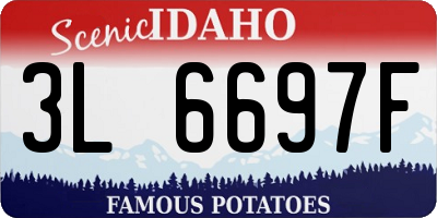 ID license plate 3L6697F