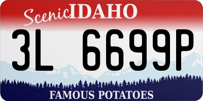 ID license plate 3L6699P
