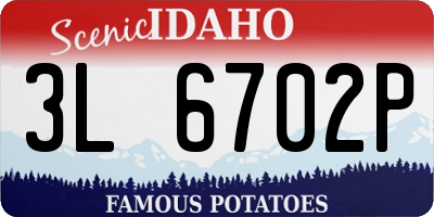 ID license plate 3L6702P