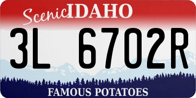 ID license plate 3L6702R
