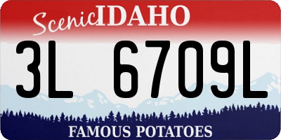 ID license plate 3L6709L