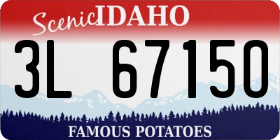 ID license plate 3L6715O