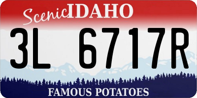 ID license plate 3L6717R