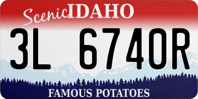 ID license plate 3L6740R