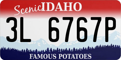 ID license plate 3L6767P