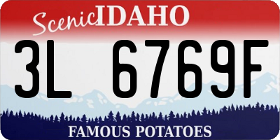 ID license plate 3L6769F