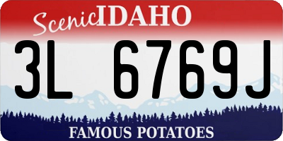 ID license plate 3L6769J