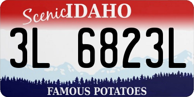 ID license plate 3L6823L