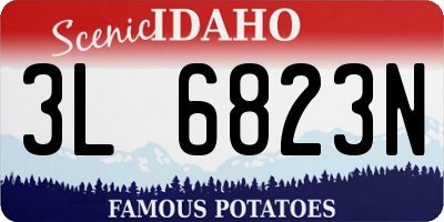 ID license plate 3L6823N