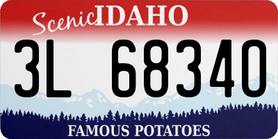 ID license plate 3L6834O