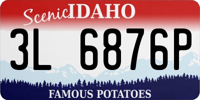 ID license plate 3L6876P