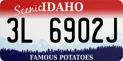 ID license plate 3L6902J