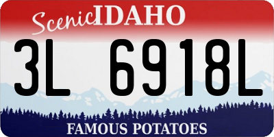 ID license plate 3L6918L