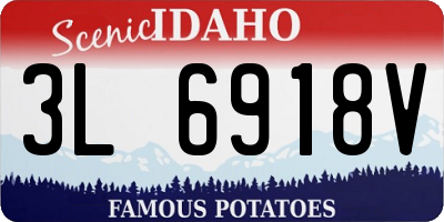 ID license plate 3L6918V
