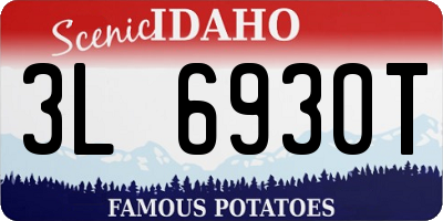 ID license plate 3L6930T
