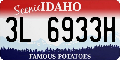 ID license plate 3L6933H