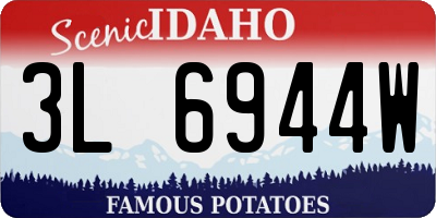 ID license plate 3L6944W
