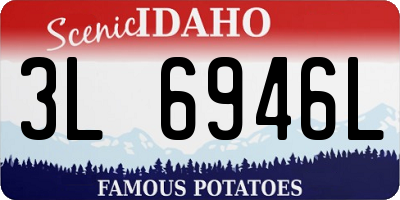 ID license plate 3L6946L