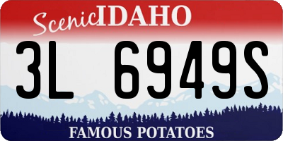 ID license plate 3L6949S