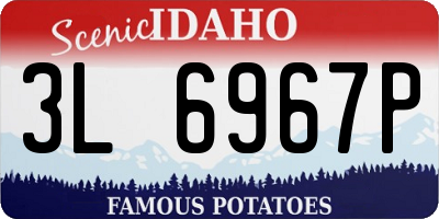 ID license plate 3L6967P