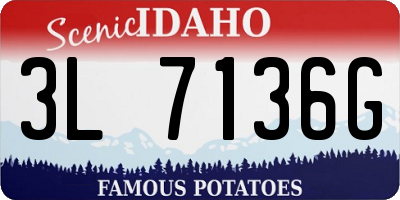 ID license plate 3L7136G