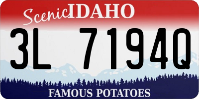 ID license plate 3L7194Q