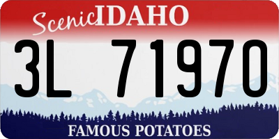ID license plate 3L7197O