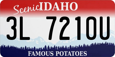ID license plate 3L7210U