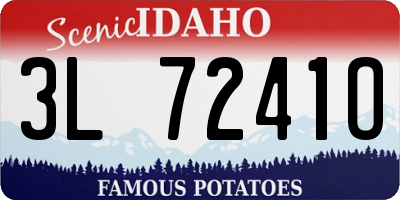 ID license plate 3L7241O