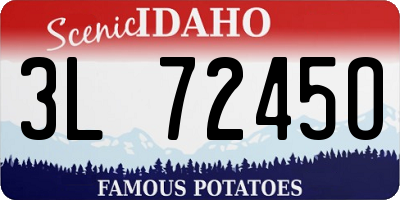 ID license plate 3L7245O