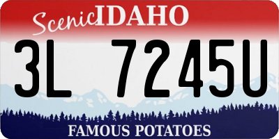 ID license plate 3L7245U