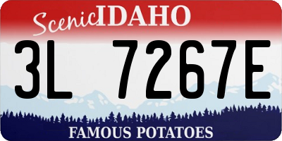 ID license plate 3L7267E