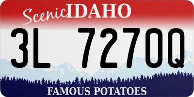 ID license plate 3L7270Q