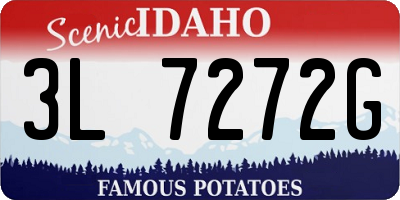ID license plate 3L7272G