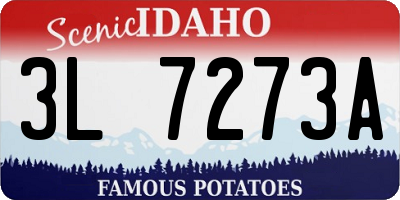 ID license plate 3L7273A