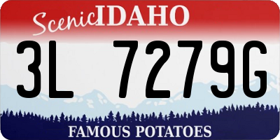 ID license plate 3L7279G