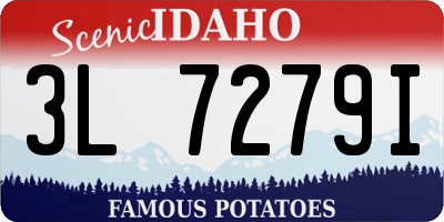 ID license plate 3L7279I