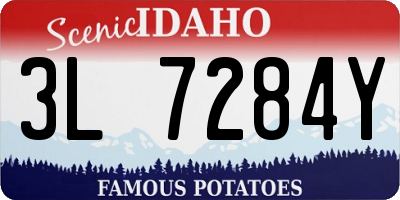 ID license plate 3L7284Y