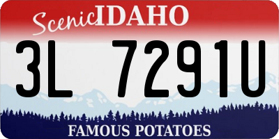 ID license plate 3L7291U