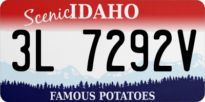 ID license plate 3L7292V
