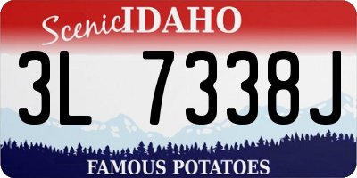 ID license plate 3L7338J