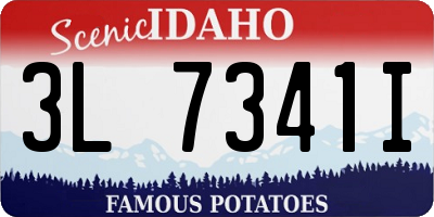 ID license plate 3L7341I